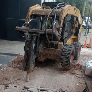 movimiento de suelo y nivelación para adoquines en Canning